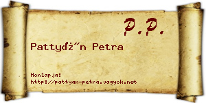 Pattyán Petra névjegykártya